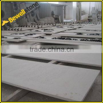 Precut white color artificial stone panel tile slabs for wall