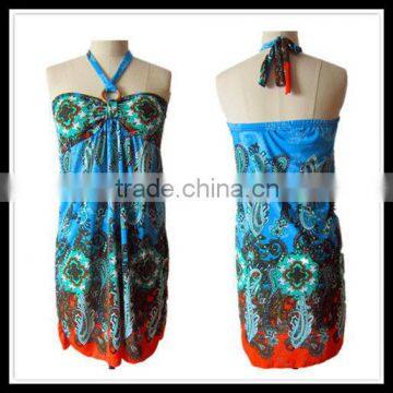 wholesale 2013 sexy beach dress with floral printing