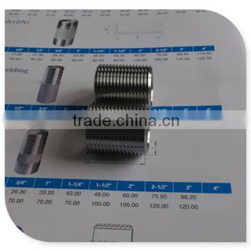 1/2" Parallel Thread Nipple for Brewing Kettle Grade 304/316