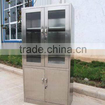 Stainless Steel glass storage cabinet