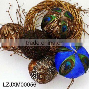 Christmas peacock feather balls LZJXM00056