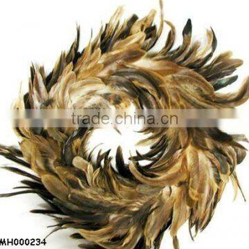 coque feather Christmas Wreath LZBMH000234