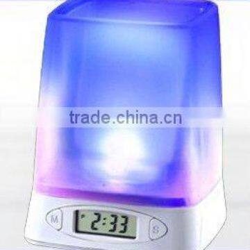 night light penholder with digital alarm clock