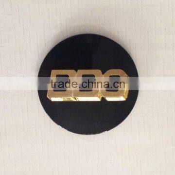 Promotional 3D Plastic Self-adhesive Plating Round Acrylic Sign photo-4