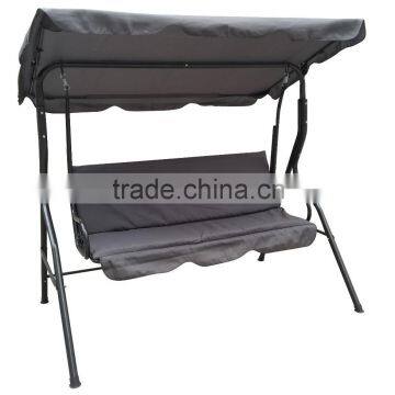 Outdoor Three Seats Garden Swing Chair With Cushion