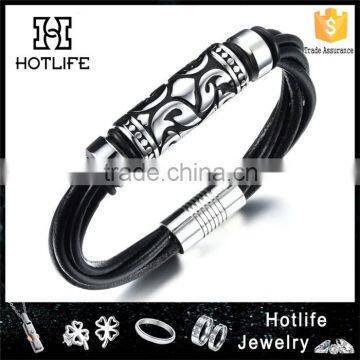 2016 Top Quality Cowhide Leather Magnetic Buckle Wholesale