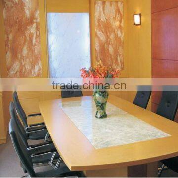 Transulent marble veneer composite glass panels for bartop,ceiling,cladding