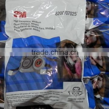 100% Genuine 3M 6200 3M half face gas mask CE approved mask 3M 6200 mask 3m industrial face mask