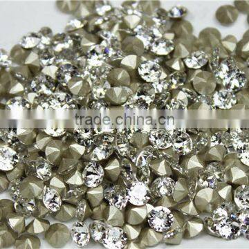 White Clear 1440pieces/bag Sharp Bottom Non Hotfix Glue on Rhinestones Shining Nail Art Crystal photo-4