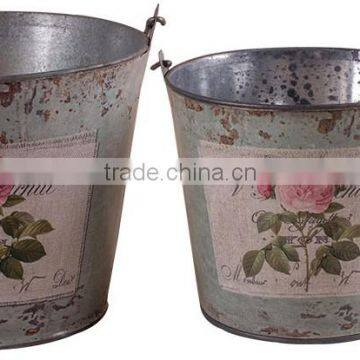 Europe style metal simulation flower pot for home decor                        
                                                                                Supplier's Choice