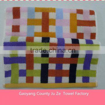 colorful jacquard hand towel wholesale