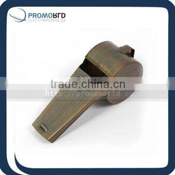 Copper whistle reaationary whistle promotion whistle with lanyards no minimum order