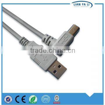 cheap and fine usb A male to usb B male cable micro usb printer cable 90 degree usb cable