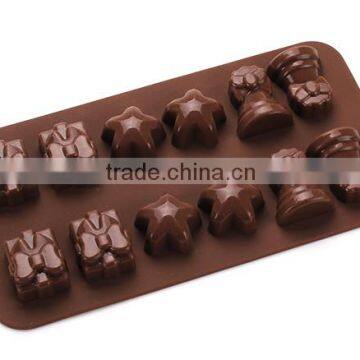 100% food grade great quality gift silicone chocolate mold DIY