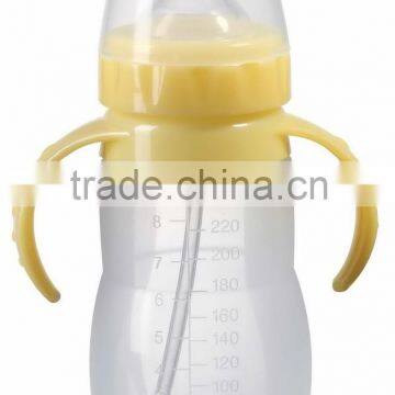 300ML wide neck silicone baby feeding bottle manufacturer