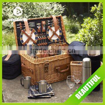 High Quality Handmade Wicker Storage Basket for Picnic