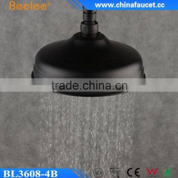 Black Round Brass Shower ORB Ceiling Wall Rainfall Shower Head