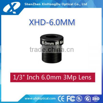 2016 new products camera hd fixed 1/3 inch f1.9 6.0mm megapixel wide angle lens m12 mount