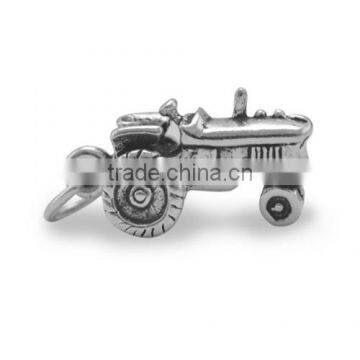 Oxidized Sterling Silver Charm Car Style Jewelry