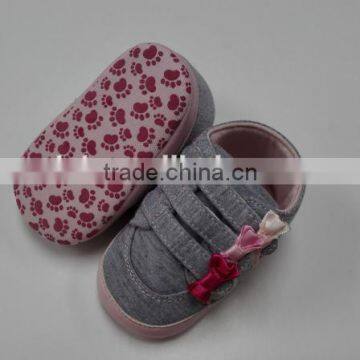 Newborn infant baby caucal shoes jersey baby walker bow flower baby shoe