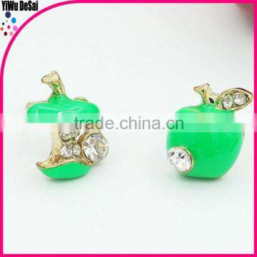 small girls earrings Lovely apple earrings small earrings