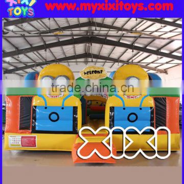 XIXI inflatable minons jumping bouncer playground,jumping bed,bouncer castle