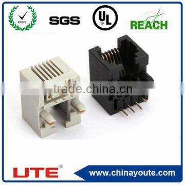 6P6C RJ11 female connector 90 degree pcb modular jack