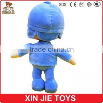 12inch Blue Plush Boy Doll Customize Figure Dolls 100% Polyester Stuffed Doll Toy photo-3