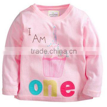 2016 European and American Design Kid Long Sleeves Numbers T-shirt Children Autumn Clothes photo-3