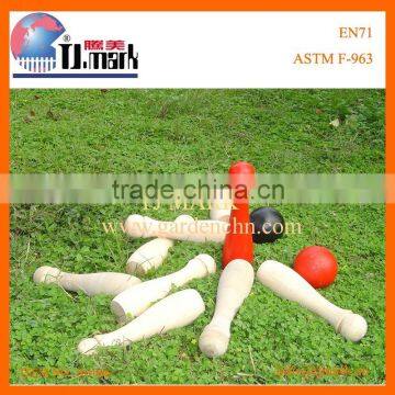 Best Quality Bowling Ball Set/wooden Skittle Sport Toy/wooden Bowling photo-2