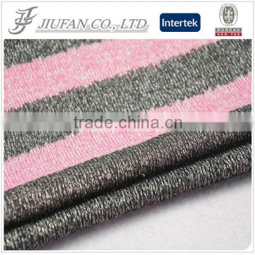 Jiufan Textile polyester sweaters lurex fabric winter coat fabric