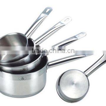 factory price 5pcs morocco stainless steel saucepan cookware set