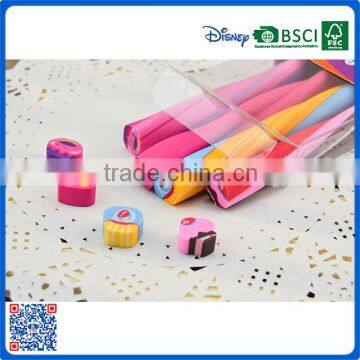 2016 Professional fashion rainbow extruded eraser for the kindergarten children