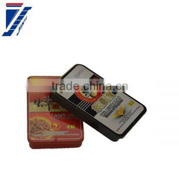 Hottest Attractive bottom price health products package health tin box