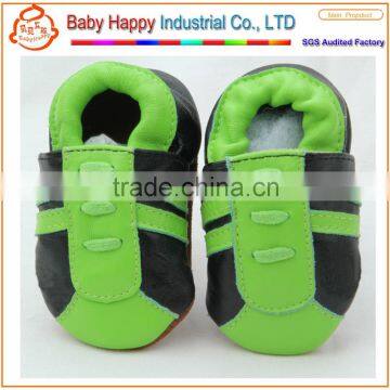 cheap soft leather indoor baby slippers wholesale