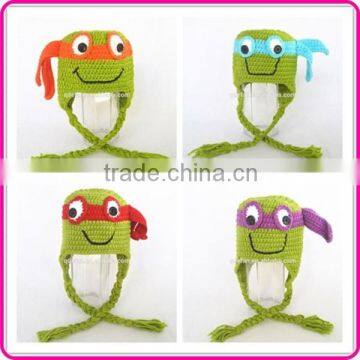 customize beanie kids crochet hats cartoon character pattern