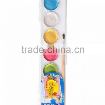 Pearl Watercolor, Water Color, Watercolour 7 Colors With/without Brush photo-2