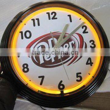 Wholesale Tower Shape Neon Clock