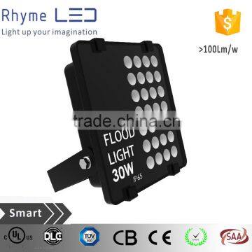 Wall park industrial lighting dlc ul listed approved ip65 outdoor 30w led flood light high lumen