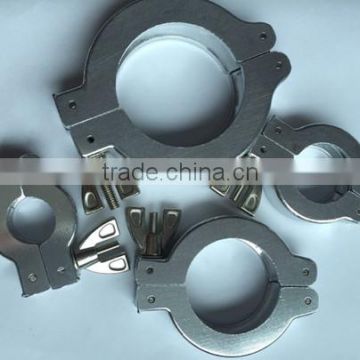 aluminium vacuum pipe clamp fittings KF10, KF16, KF25, KF40, and KF50..