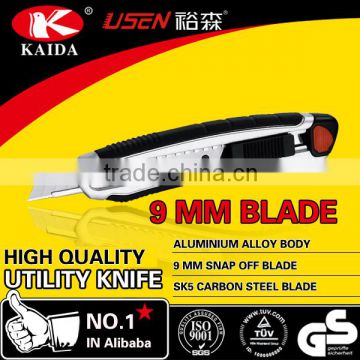 tool cutter Aluminium Alloy 9mm Snap Off Blade Utility Cutter Knife