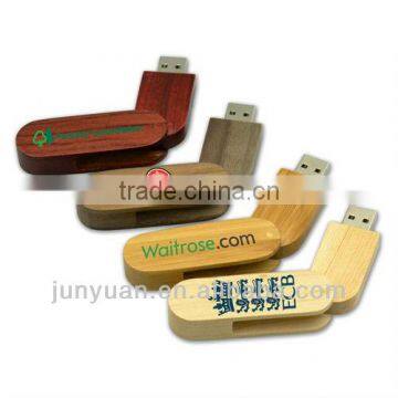 promotion wood swivel pendrive