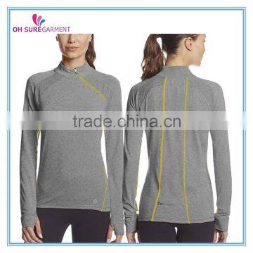 women dry fit nylon fitness jacket