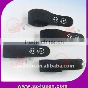 Hot nylon magic hook and loop cable tie tag