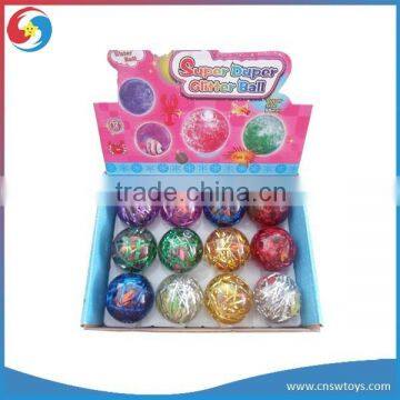 YD3206721 12PCS 5.5cm Gold Wire Flashing Crazy Bounce Ball