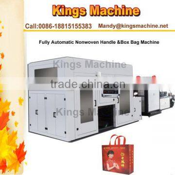 Very Low Price Full Automatic Nonwoven Box Handle Bag Making Machine