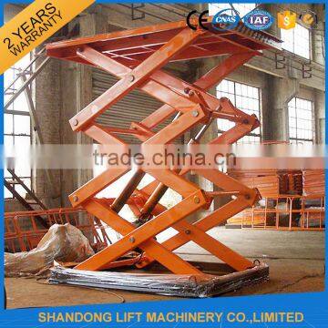 warehouse hydraulic scissor type scissor lift table 1 ton