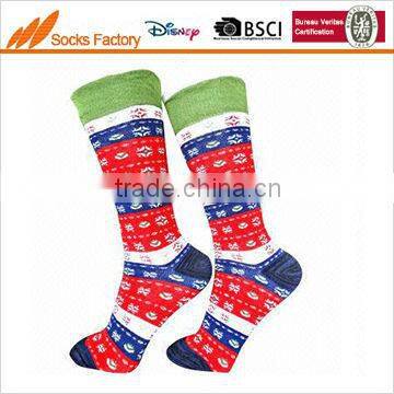 Women's fancy fashion socks in jacquard designs