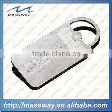 custom silver engraved credit card metal bottle opener