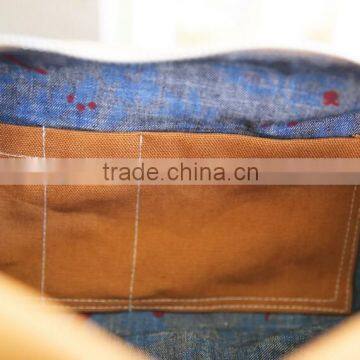 Personalized Women's Waxed Canvas Toiletry Bag /waxed Canvas Cosmetic Bag /selvage Denim Bags and Pouches Quality Choice photo-6